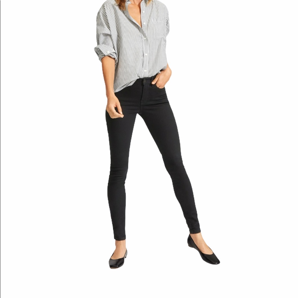 Everlane Mid Rise Black Jeans